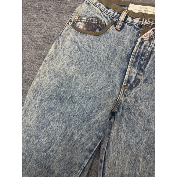 Vintage Jordache Acid Wash Jeans Women 32 High Rise Straight Leg Blue Denim 80s - Picture 12 of 12